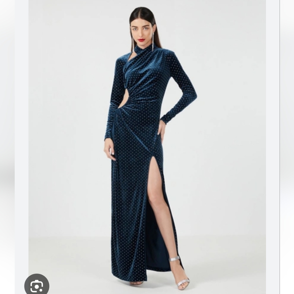 Bcbg Angelica velvet cutout dress